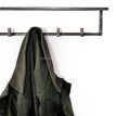 Настінна вішалка для одягу з полицею (метал)