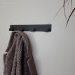 Настінна вішалка для одягу Glozis Urban 40 (чорна), 40х5 см