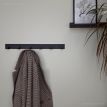 Настінна вішалка для одягу Glozis Urban 60 (чорна), 60х5 см
