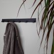 Настінна вішалка для одягу Glozis Urban 60 (чорна), 60х5 см