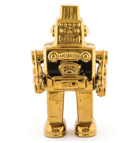 Порцелянова статуетка Seletti My Robot (золотиста), 30 см
