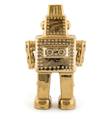 Порцелянова статуетка Seletti My Robot (золотиста), 30 см