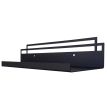 Настінна полиця Glozis Bau (чорна), 40 см