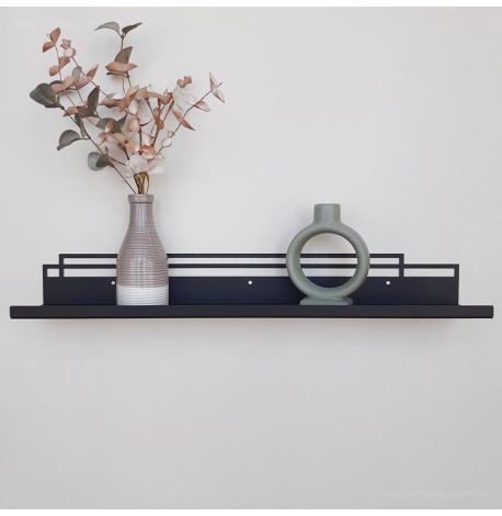 Настінна полиця Glozis Bau (чорна), 60 см