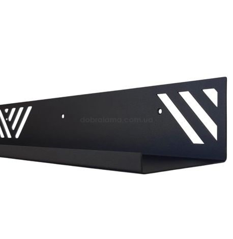 Настінна полиця Glozis Nord (чорна), 60 см