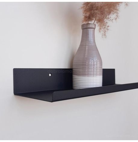 Настенная полка Glozis Urban (черная), 40 см