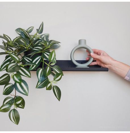 Настенная полка Glozis Urban (черная), 40 см