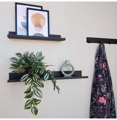 Настінна полиця Glozis Urban (чорна), 60 см