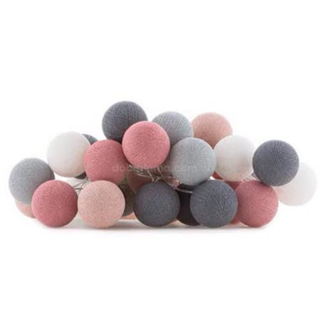 Тайская LED-гирлянда Dirty Rose (35 шариков) линия от USB