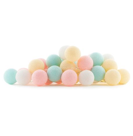 Тайская LED-гирлянда Pastel (35 шариков) линия от USB