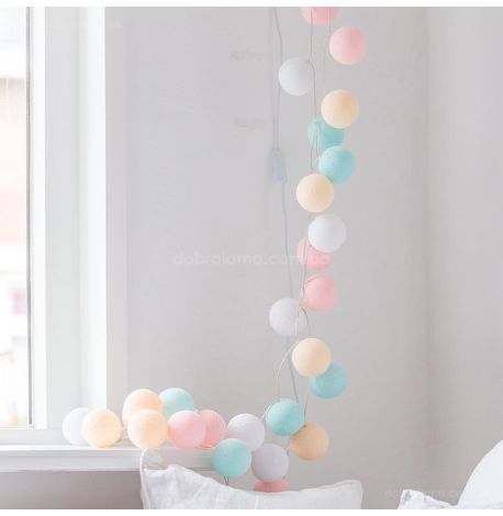 Тайская LED-гирлянда Pastel (35 шариков) линия от USB