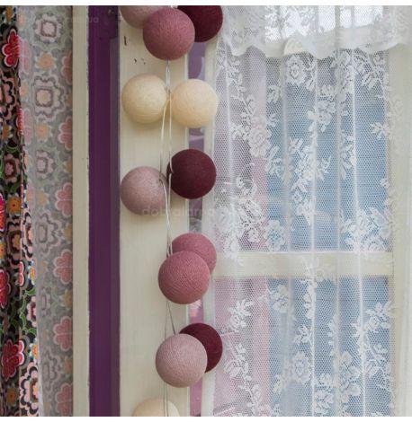 Тайская LED-гирлянда Rosegarden (20 шариков) линия на батарейках