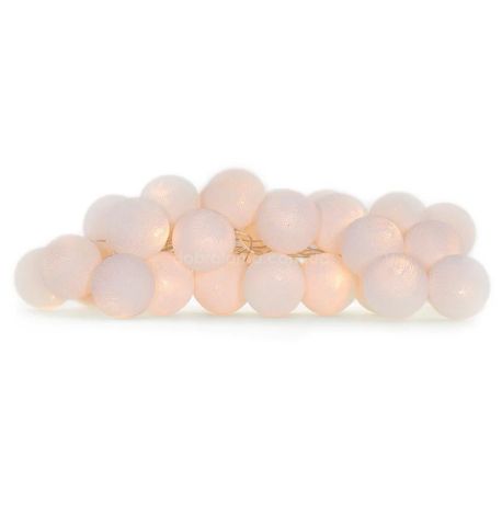 Тайская LED-гирлянда White (35 шариков) линия от USB