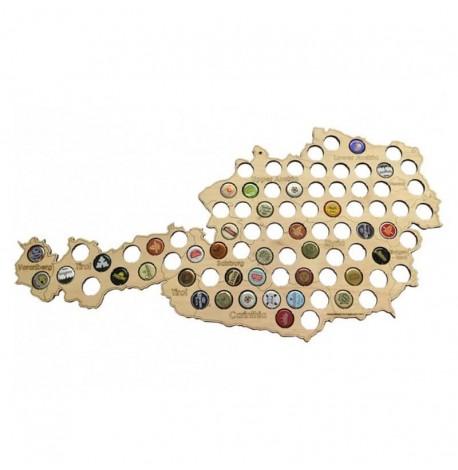 Копилка-карта для пивных крышек Capsboard Austria