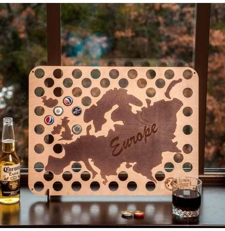 Копилка-карта для пивных крышек Capsboard Europe 
