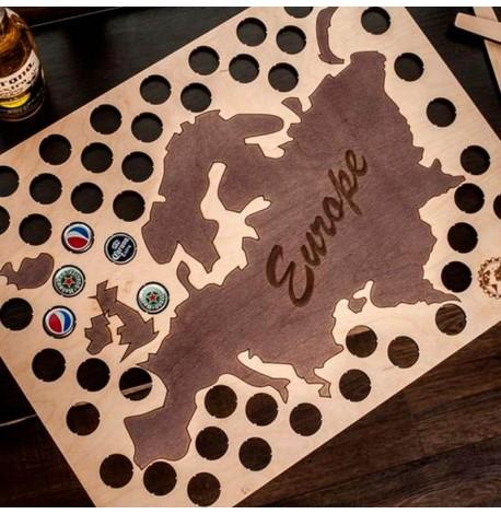 Копилка-карта для пивных крышек Capsboard Europe 