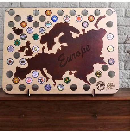 Копилка-карта для пивных крышек Capsboard Europe 