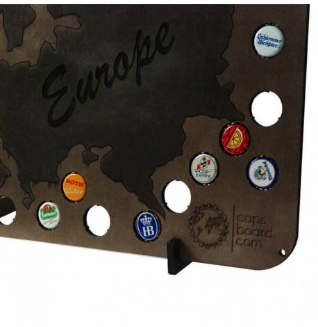 Копилка-карта для пивных крышек Capsboard Europe Night