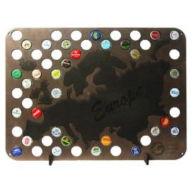 Скарбничка-карта для пивних кришок Capsboard Europe Night