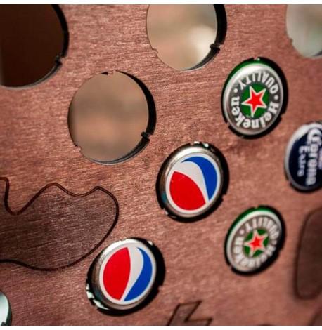 Копилка-карта для пивных крышек Capsboard Europe Night