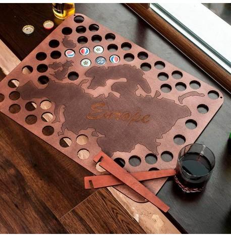 Копилка-карта для пивных крышек Capsboard Europe Night