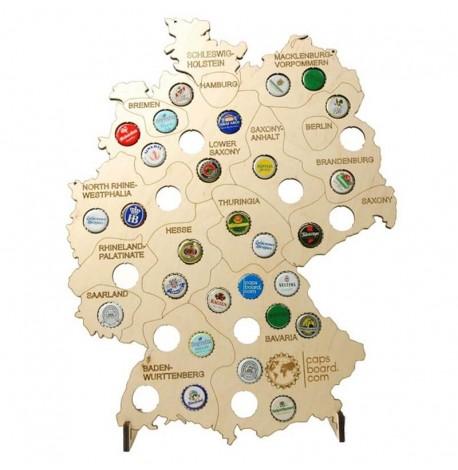 Копилка-карта для пивных крышек Capsboard Germany