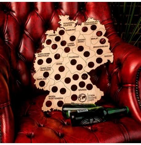 Копилка-карта для пивных крышек Capsboard Germany
