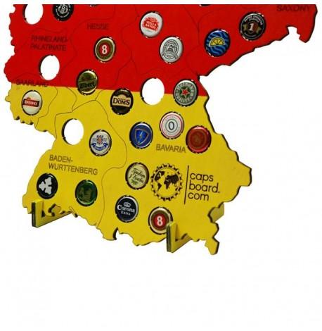 Копилка-карта для пивных крышек Capsboard Germany Colored