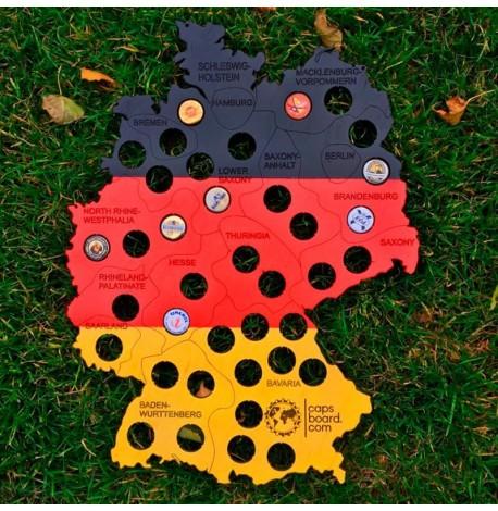 Копилка-карта для пивных крышек Capsboard Germany Colored