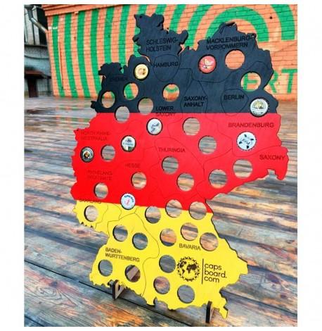 Копилка-карта для пивных крышек Capsboard Germany Colored
