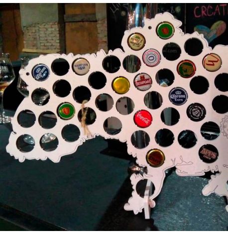 Скарбничка-карта для пивних кришок Capsboard Ukraine