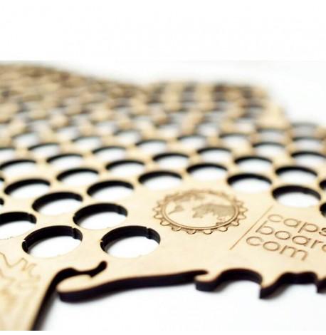 Скарбничка-карта для пивних кришок України Capsboard Ukraine Big