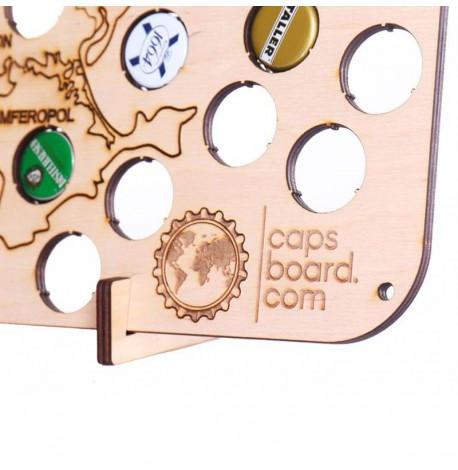 Копилка-карта для пивных крышек Capsboard Ukraine City