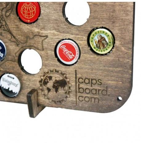 Копилка-карта для пивных крышек Capsboard Ukraine City Night