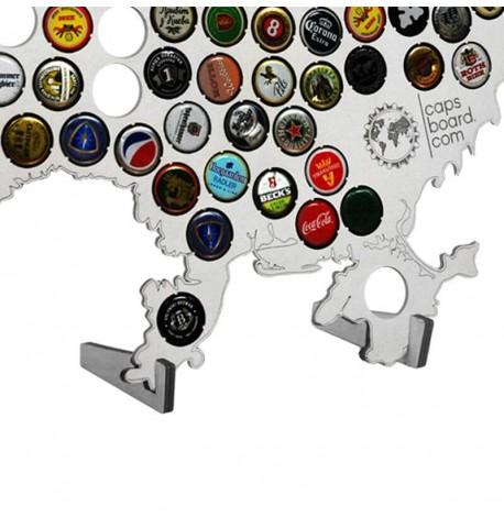 Копилка-карта для пивных крышек Capsboard Ukraine White