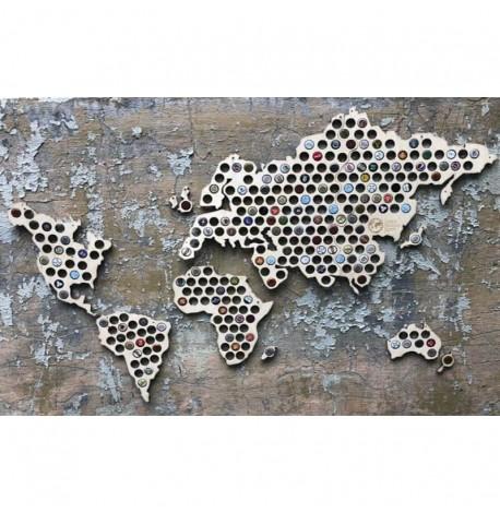 Копилка-карта для пивных крышек Capsboard World Big