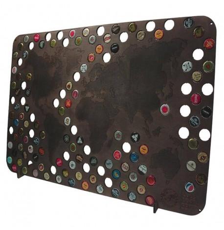 Копилка-карта для пивных крышек Capsboard World Chocolate