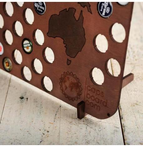 Копилка-карта для пивных крышек Capsboard World Chocolate