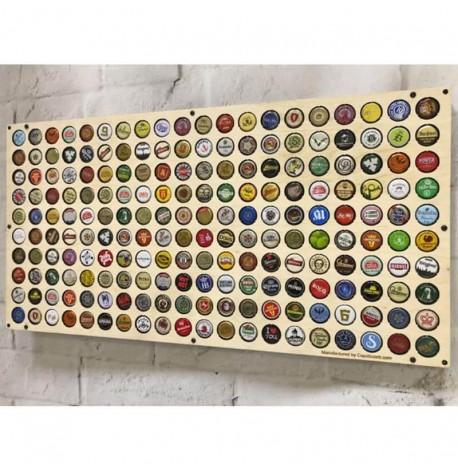 Копилка-рамка для пивных крышек Beer cap map