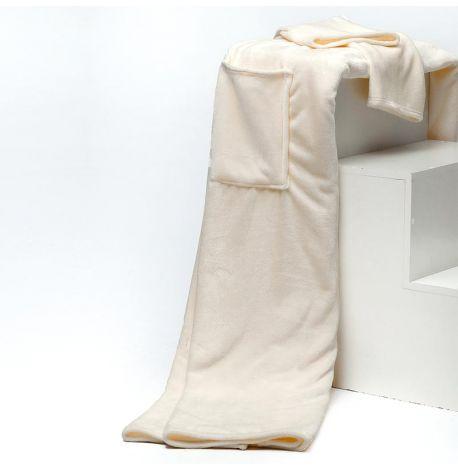 Плед с рукавами из микрофибры (бежевый) 200х150 см