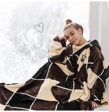 Плед з рукавами з мікрофібри King 200х160 см