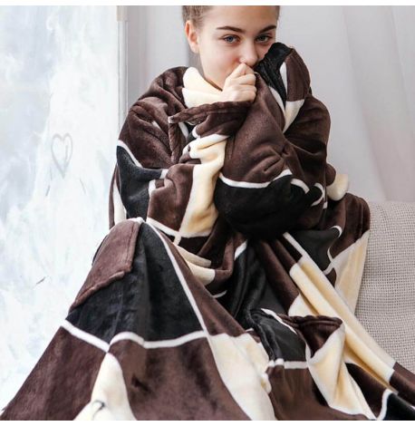 Плед з рукавами з мікрофібри King 200х160 см