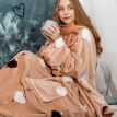 Плед с рукавами из микрофибры «Мокко Лав» 200х160 см