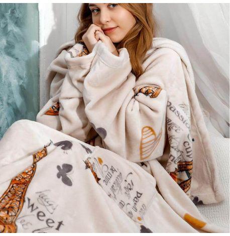 Плед с рукавами из микрофибры «Париж» 200х160 см