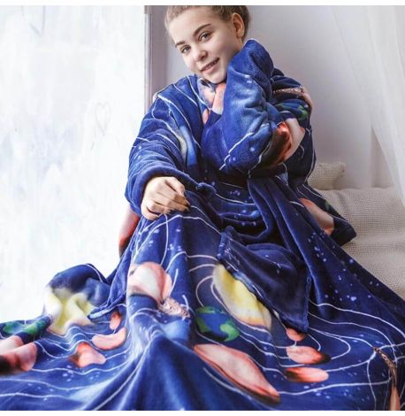 Плед с рукавами из микрофибры Space 200х160 см