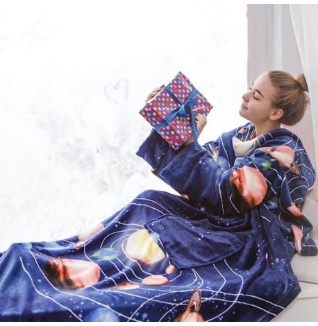 Плед с рукавами из микрофибры Space 200х160 см