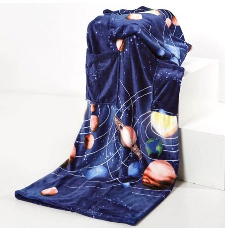 Плед с рукавами из микрофибры Space 200х160 см