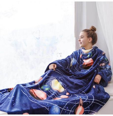 Плед с рукавами из микрофибры Space 200х160 см