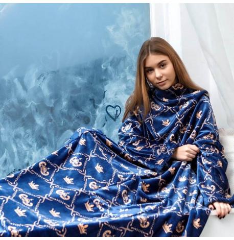 Плед с рукавами из микрофибры "Царь"