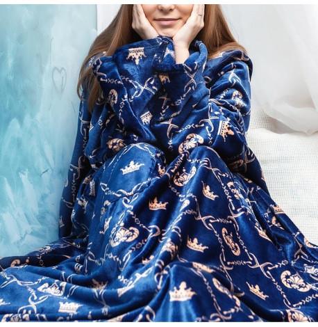 Плед с рукавами из микрофибры "Царь"